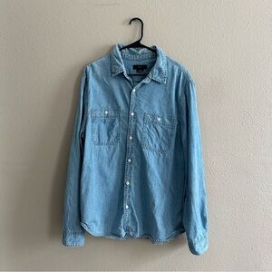 Cotton On Mens Brooklyn Long Sleeve Denim Shirt